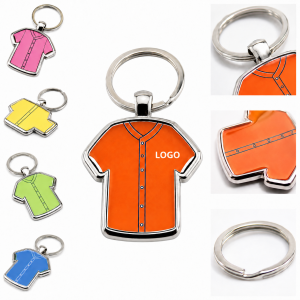 Bicolor Sportswear Shape Zinc Alloy Key Tag