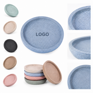 Natural Cork Coaster Set with Raised Protective Rim